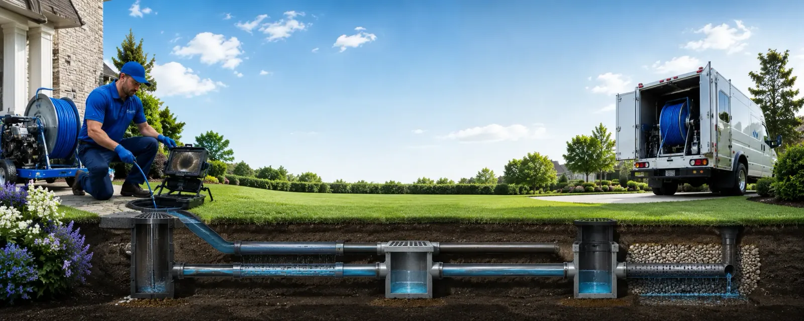 Outdoor drain cleaning information for Angle Inlet, MN